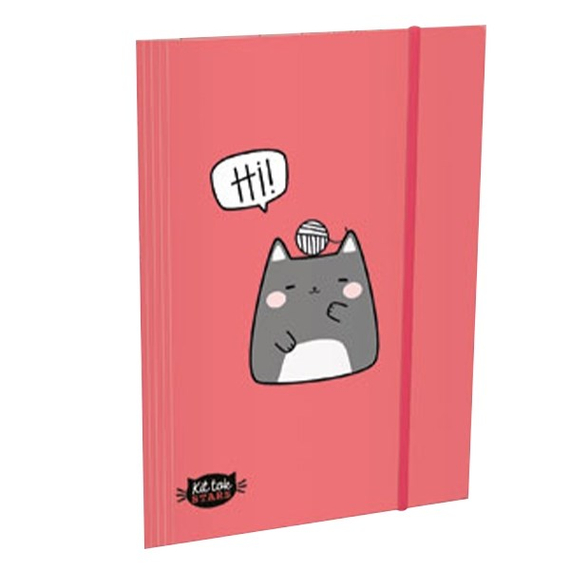 Gumis mappa LIZZY CARD A4 KitTok Catto