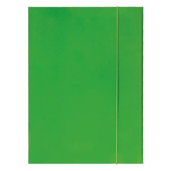 Gumis mappa OPTIMA A4 fluo zöld 600gr