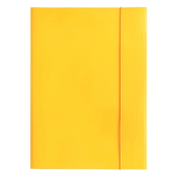 Gumis mappa OPTIMA A4 sárga 400gr