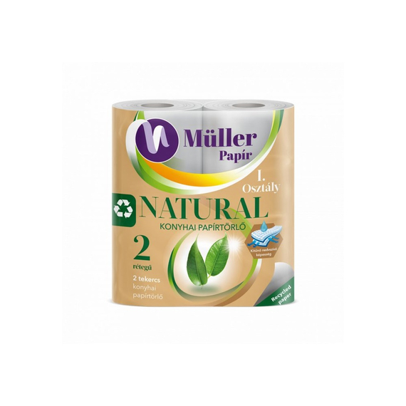 Müller Natural 2 tekercses konyhai kéztörlő 2 rétegű