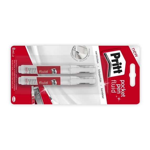 Hibajavító toll, 8ml, bliszter, HENKEL "Pritt Pocket Pen", 2db/cs