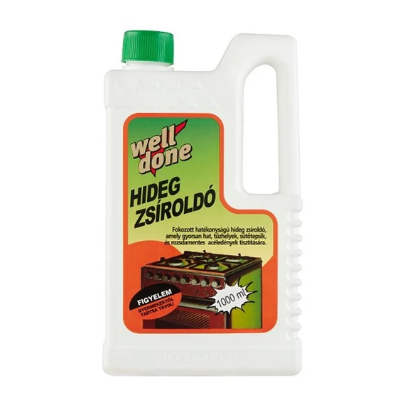 Zsíroldószer 1000 ml., utántöltő Well Done