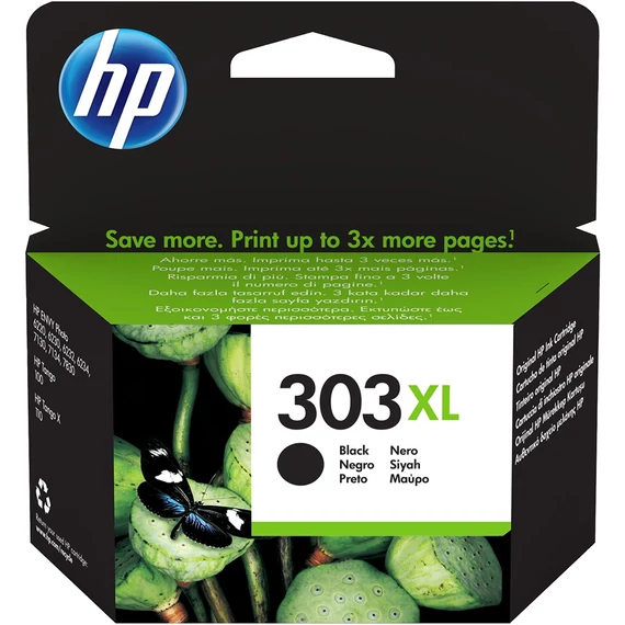 HP T6N04AE (303XL) Black tintapatron (eredeti)