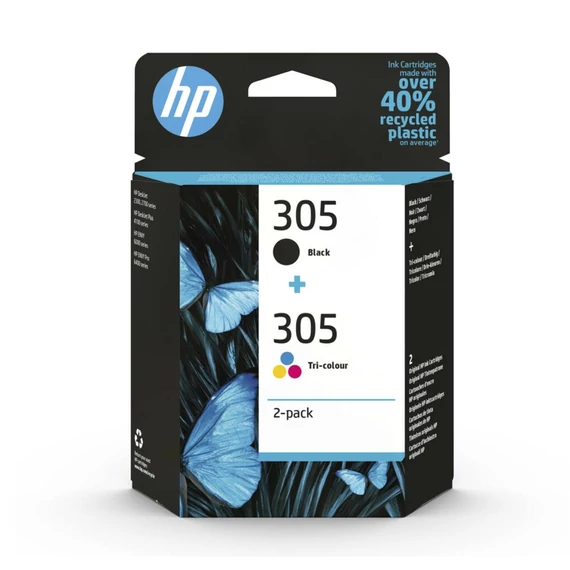 HP 6ZD17AE No.305 3YM61AE+3YM60AE fekete+színes tintapatron (eredeti)