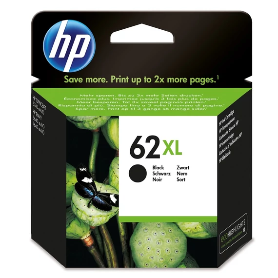 HP C2P05AE No.62XL fekete tintapatron (eredeti)