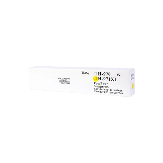 HP 971XL/CN628AE tintapatron yellow (utángyártott Orink)