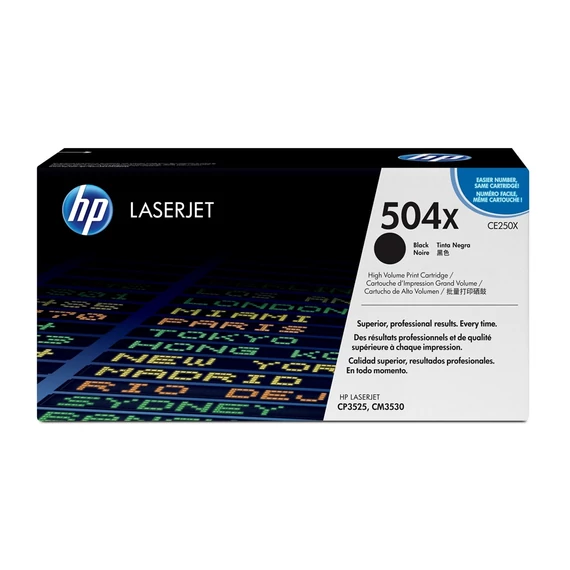 HP CE250X No.504X fekete toner (eredeti)
