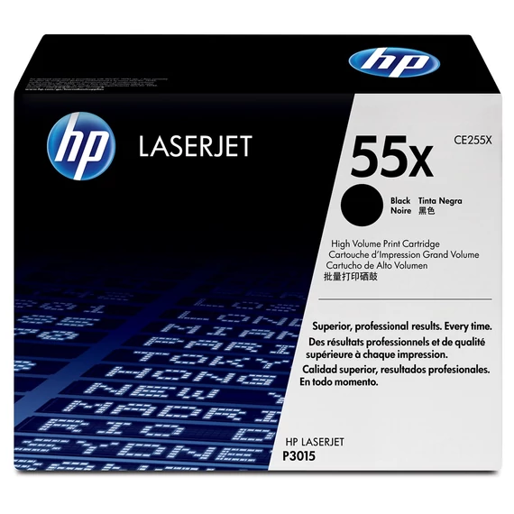 HP CE255X No.55X fekete toner (eredeti)