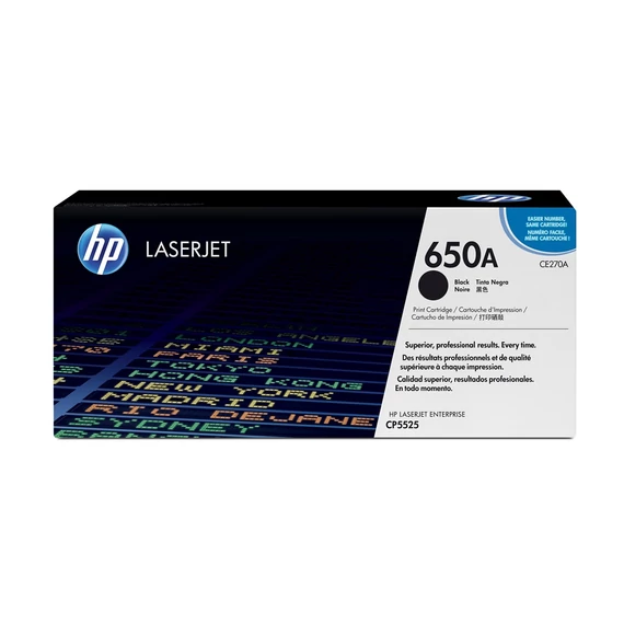 HP CE270A No.650A fekete toner (eredeti)
