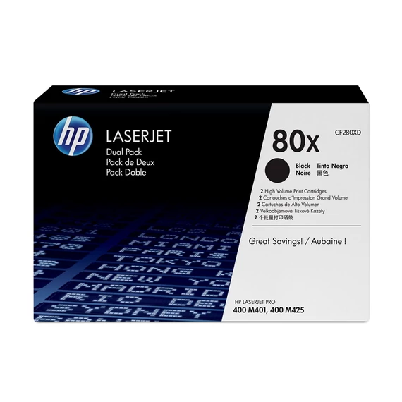 HP CF280XD dual pack fekete toner (eredeti)
