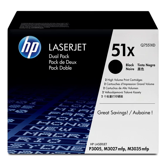 HP Q7551XD No.51XD dual pack fekete toner (eredeti)
