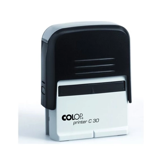 Bélyegző, COLOP "Printer C 30", kék cserepárnával
