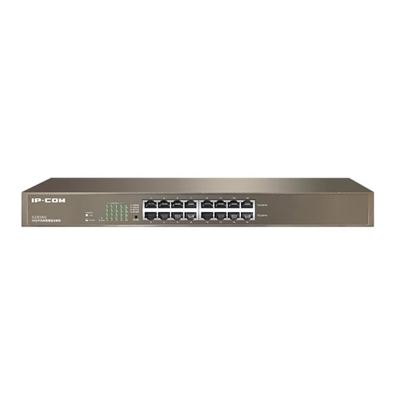IP-COM Switch - G1016G (16 port 1Gbps; rackbe szerelhető)