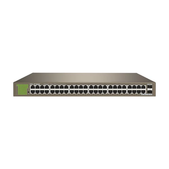 IP-COM Switch - G1050F (48 port 1Gbps + 2 port 1Gbps SFP; 1U fém ház, rackbe szerelhető)