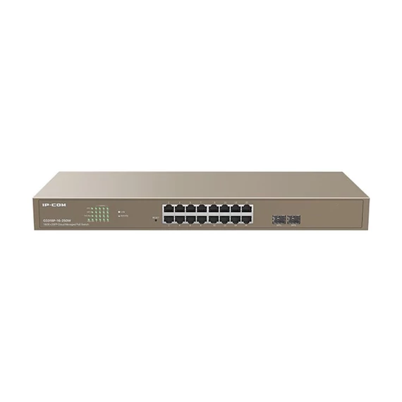IP-COM G3318P-16-250W 16GE+2SFP Cloud Managed PoE Switch