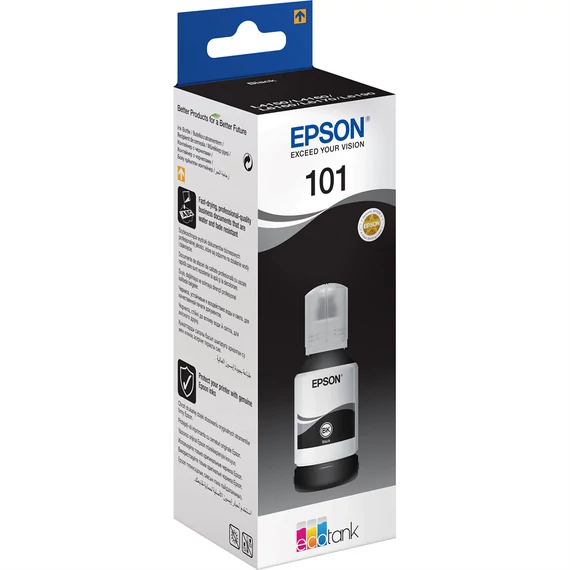 Epson T03V1 127ml EcoTank kompatibilis fekete tintautántöltő