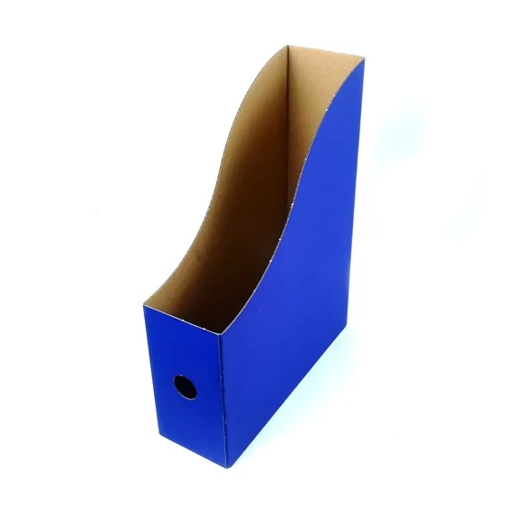 Iratpapucs 8cm, mikrohullámú karton Bluering®, kék