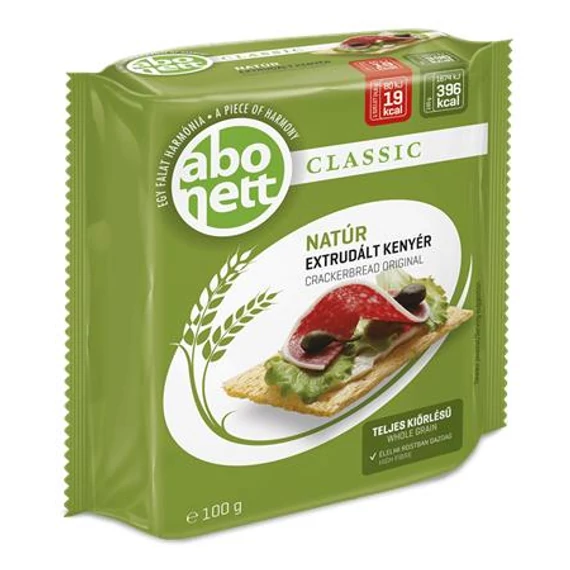 Extrudált kenyér, ABONETT, 100 g, natúr