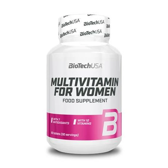 Multivitamin, 60 tabletta, nőknek, BIOTECH USA