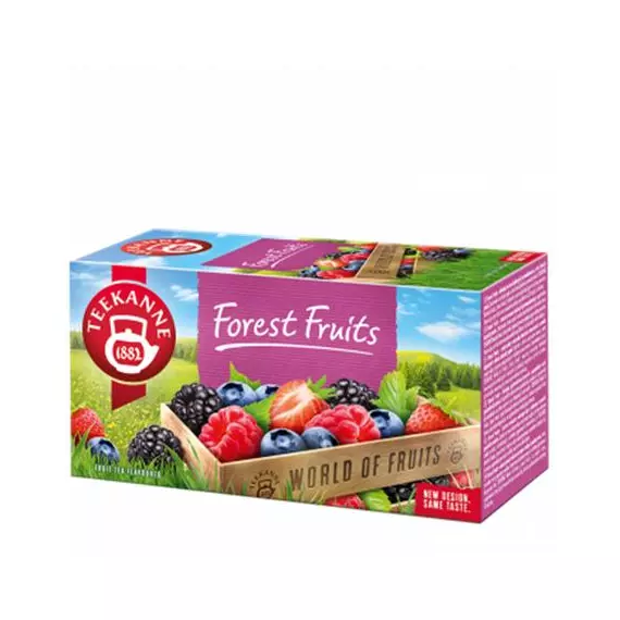 Gyümölcstea, 20x2,5 g, TEEKANNE "Forest Fruits", erdei gyümölcs