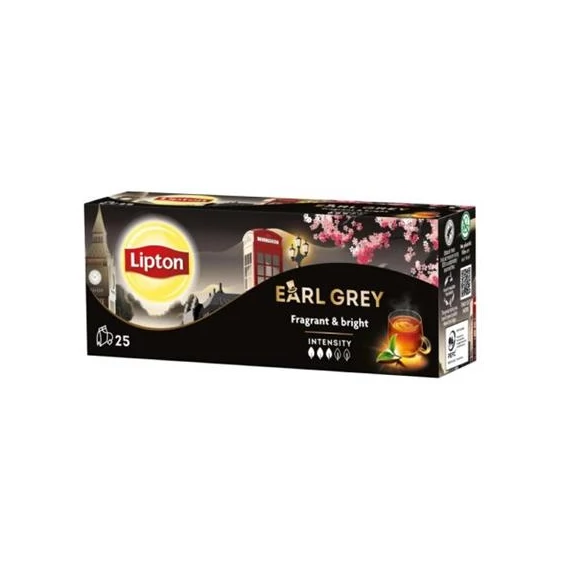 Fekete tea, 25x1,5 g, LIPTON "Earl grey"