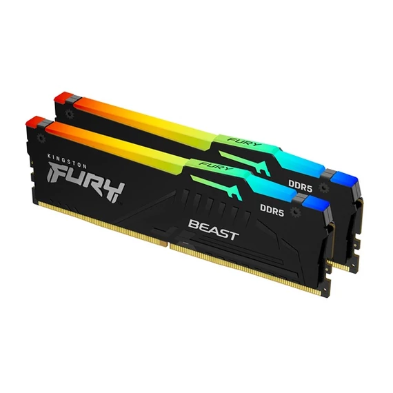 Kingston 32GB/6000MHz DDR-5 (Kit of 2) FURY Beast RGB (KF560C40BBAK2-32) memória