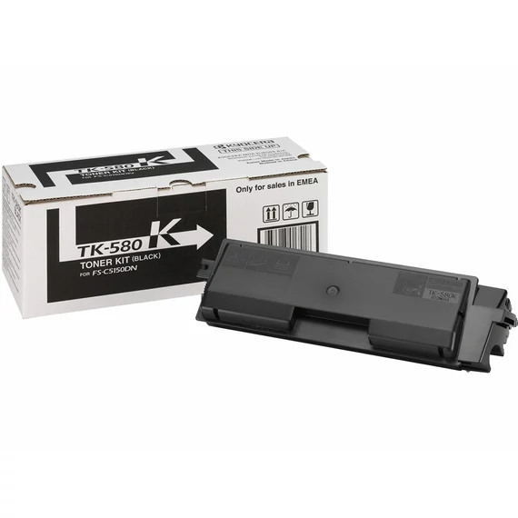 Kyocera TK-580K fekete toner 1T02KT0NL0 (eredeti)