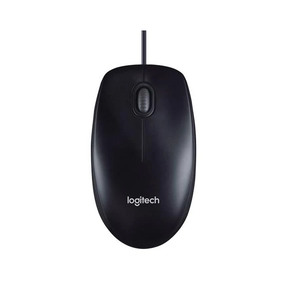 Logitech M100 USB fekete egér