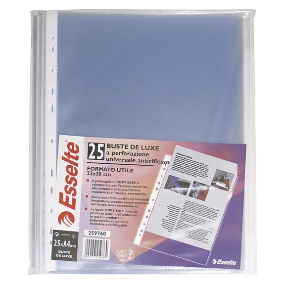 Genotherm, lefűzhető, A4 maxi, 120mikron, narancsos felület, ESSELTE "Maxi", 25db/cs