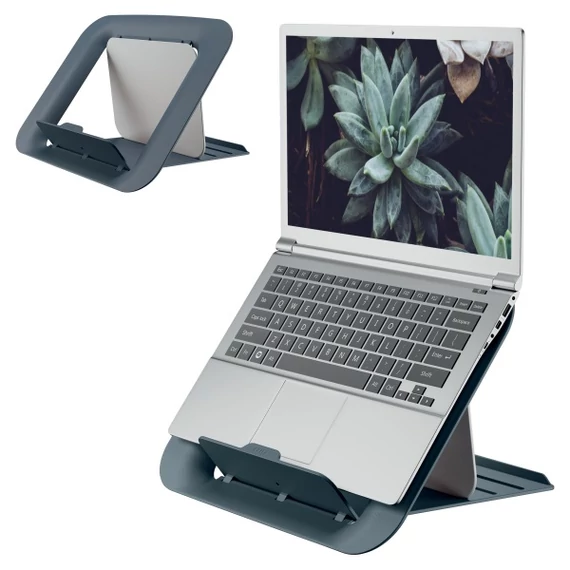 Laptop állvány, LEITZ "Ergo Cosy", bársonyszürke