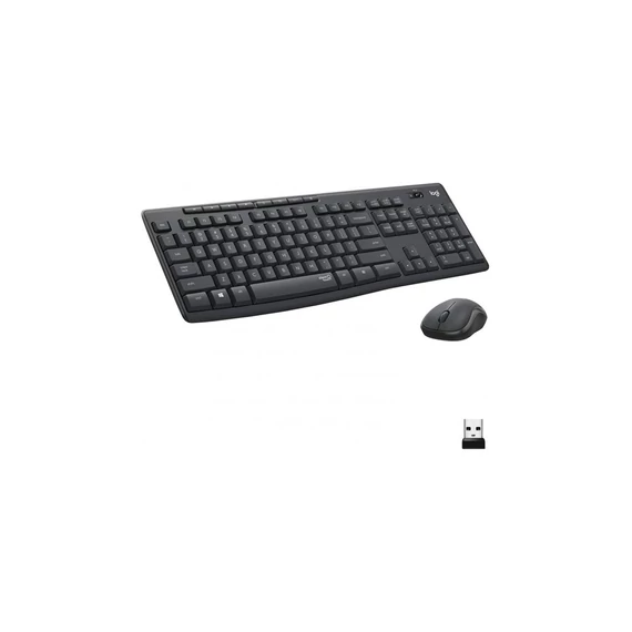 Logitech MK295 Silent HUN grafitszürke vezeték nélküli billentyűzet + egér