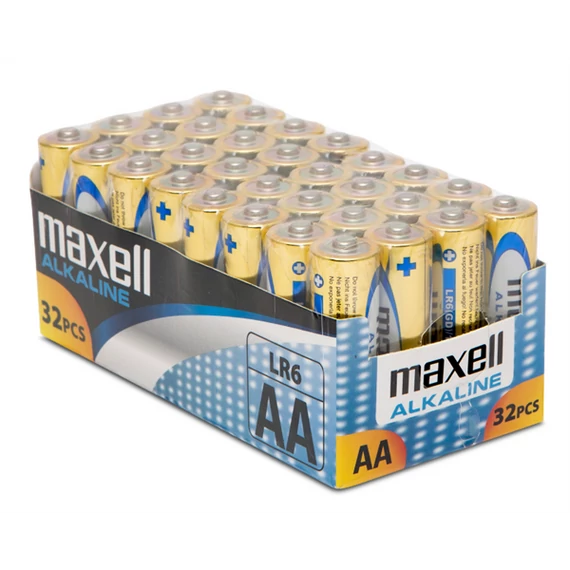Maxell Elem - Alkáli elem, 32db AA (LR6), 1,5V (no mercury)