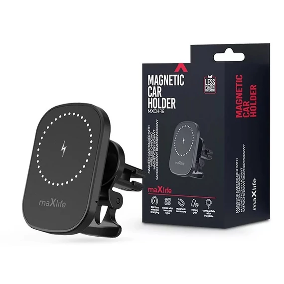 Maxlife ML744059 MXCH-16 szellőzőrácsra szerelhető autós tartó