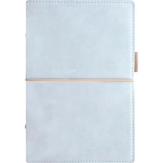 Kalendárium, gyűrűs, betétlapokkal, A5 méret, FILOFAX, "Domino" Soft", pasztellkék