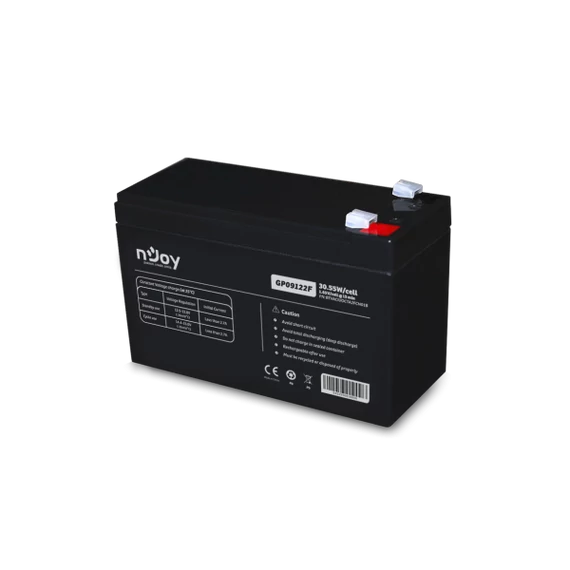 NJOY Szünetmentes akkumulátor - GP09122F (12V/9Ah, T2/F2, zárt, gondozás mentes, AGM)