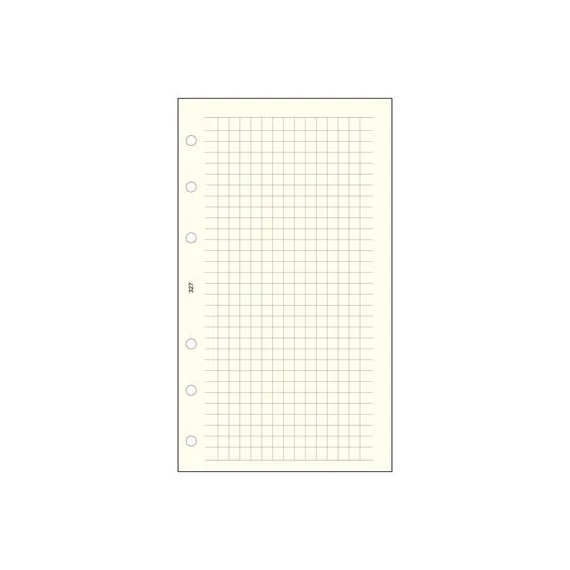 Kalendárium betét, jegyzetlap, "L", kockás, SATURNUS, chamois, 30lap/cs