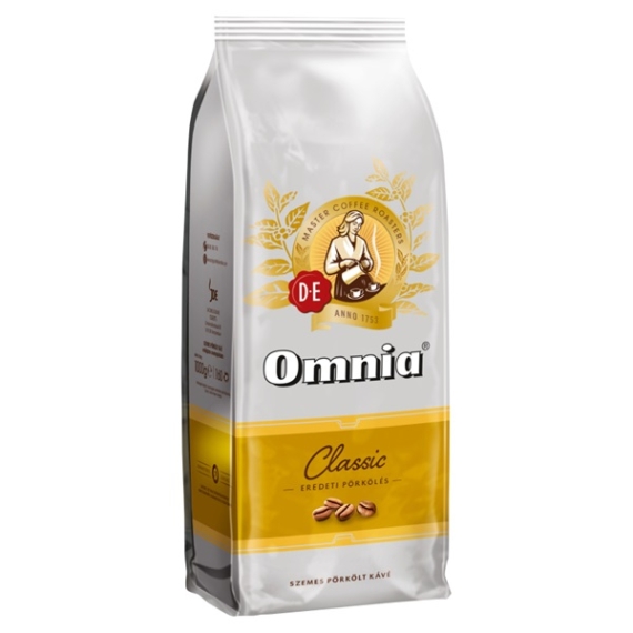 Kávé, pörkölt, szemes, 1000 g, DOUWE EGBERTS "Omnia"