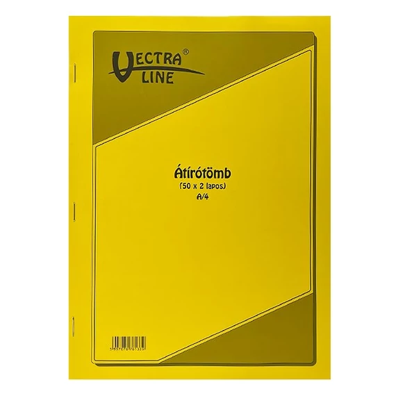 Önátírótömb A4, 50x2lap, franciakockás