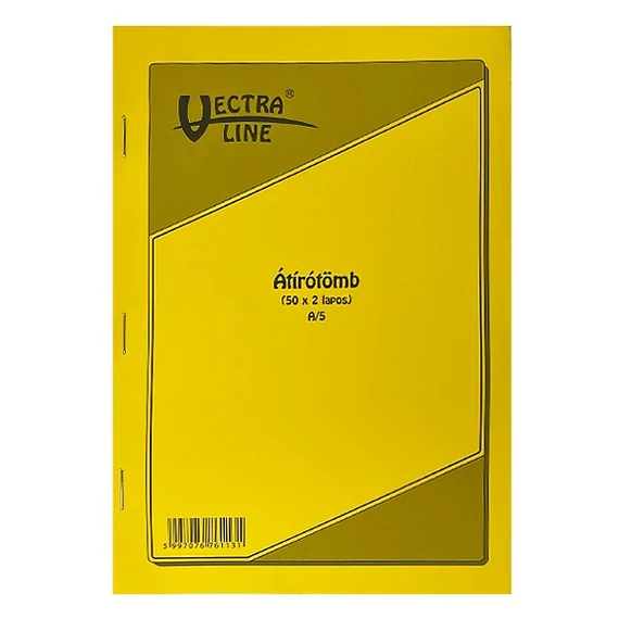 Önátírótömb A5, 50x2lap, franciakockás