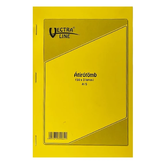 Önátírótömb A5, 50x3lapos franciakockás