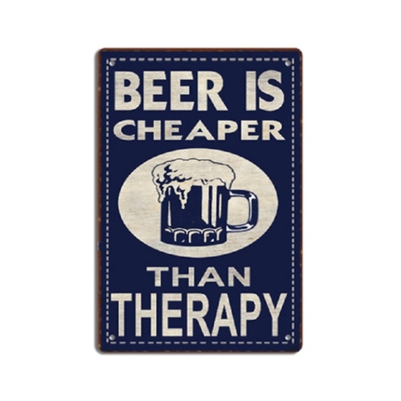 PF Beer is cheaper... 20x30 cm-es retro dekor fémtábla