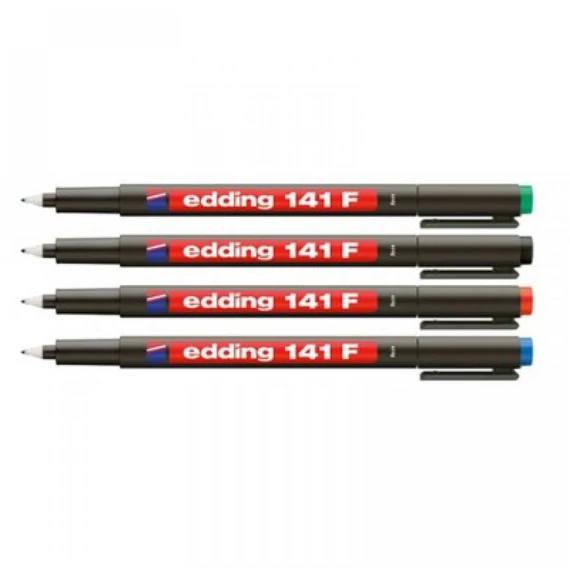 Alkoholos marker, OHP, 0,6 mm, EDDING "141 F", fekete