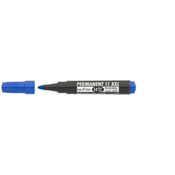 Alkoholos marker, 1-3 mm, kúpos, ICO "Permanent 11 XXL", kék