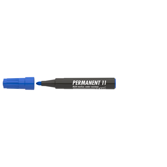 Alkoholos marker, 1-3 mm, kúpos, ICO "Permanent 11", kék