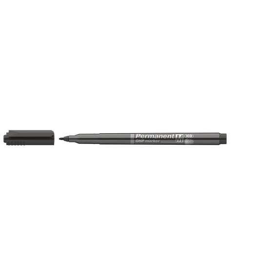 Alkoholos marker, OHP, 1-1,5 mm, M, ICO, fekete