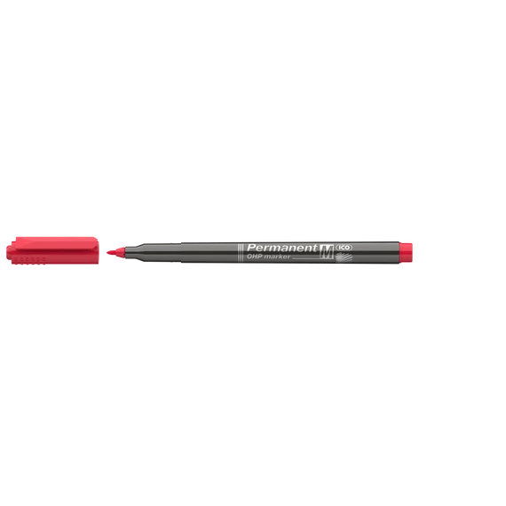 Alkoholos marker, OHP, 1-1,5 mm, M, ICO, piros