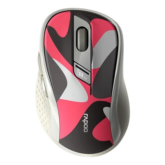 RAPOO "M500"BLUETOOTH (3.0+4.0) + 2,4GHZ ezeték nélküli piros egér