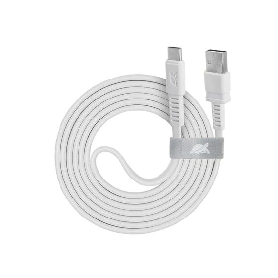 USB kábel, USB-USB-C, 1,2m, RIVACASE "PS6002", fehér