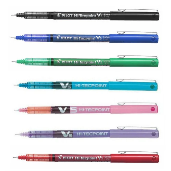 Rollertoll, 0,3 mm, tűhegyű, PILOT "Hi-Tecpoint V5", piros