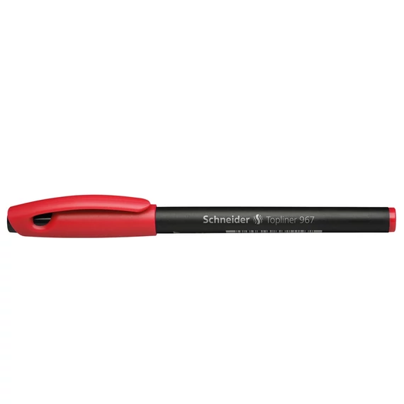 Tűfilc, 0,4 mm, SCHNEIDER "Topliner 967", piros